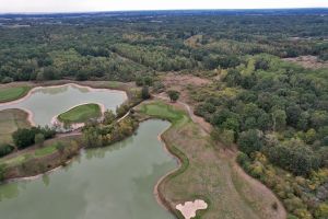 Les Bordes (Old) 11th Green Aerial